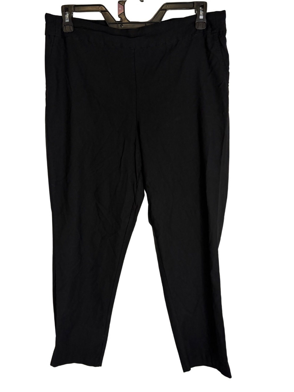 3/$20 Carolina Belle Black Pull-on Cropped Pants Size 16W